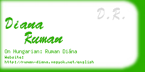 diana ruman business card